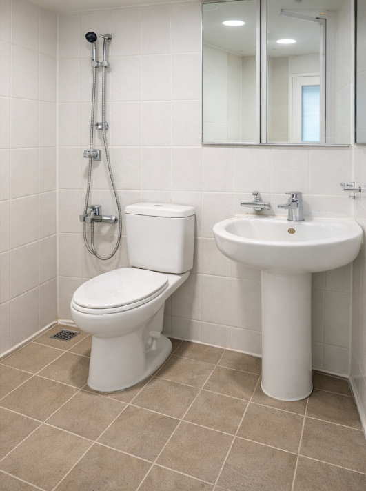 화장실 청소 후